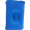 Almohada Inflable Descanso para el Almuerzo Cojín para la Espalda Almohada de PVC con Felpa Cojín Pequeño Inflable Camping Portátil al Aire Libre Portátil