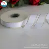 2,5 CM borda de ouro duplo fita de poliéster dupla face fita de seda DIY acessórios para o cabelo arco de embalagem de presente fita
