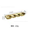 304 Aço Inoxidável Japonês e Coreano Hot Pot Tempero Prato Churrasco Prato Dip Prato Dourado Estilo Coreano Prato Pequeno com Dois e Três Painéis
