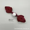 Botões Decorativos Tradicionais Chineses para Roupas Infantis, Botões de Disco Hanfu, Botões de Tecido Folha Única Roda Única Melhorados para Cheongsam com Botões de Tecido Pérola