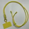 Nova corda de pescoço para celular, cordão, corda de pescoço ajustável, para pendurar, anti-queda, anti-perda, chaveiro removível, corda de nylon colorida
