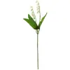 Lirio del Valle Simulados, Flor de Carrillón, Estilo Ins Europeo, Producto Nuevo Fresco Pequeño para Boda, Ramo de Mano, Flor Artificial de Lirio del Valle de Goma Suave