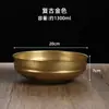 Tazón de acero inoxidable estilo coreano para restaurante doméstico, fideos fríos, tazón de arroz mixto, tazón de fideos dorados, tazón de ensalada de frutas de una sola capa