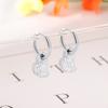 Amazon nuevos pendientes simples soñadores de amor con cierre de gancho forma de pera gota de agua creativos incrustados con diamante de circonita acero inoxidable pendientes pendientes