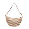 Bolsa de Hombro tipo Dumpling Texeled para Viajeros Gran Capacidad Informal para Mujer 2024 Invierno Nuevo Estudiante Estilo Coreano Bolso Cruzado