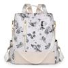 Nova Chegada Mochila Estilo Chinês Estampada com Borboletas Mochila Feminina Estilo Nacional Fashionável para Estudantes Universitários Simples para Viagem ao Ar Livre Antifurto