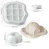 Chunqi Casa de Natal Pote de Armazenamento Copo para Vela Boneco de Neve de Natal Árvore de Natal Conjunto de Velas Ornamento Molde de Silicone