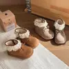 Botas de Princesa para Niñas 2025 Invierno Nuevo Estilo Coreano Botas Birkenstock Zapatos de Algodón Cálidos con Forro de Terciopelo Botas de Nieve para Bebé Niña de Invierno