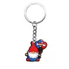 Chaveiro de Desenho Animado Série Dia da Independência Mais Vendido Transfronteiriço Chaveiro de Borracha Macia PVC Pingente de Decoração para Bolsa Bijuterias