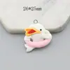 Accesorios DIY serie estilo océano resina cangrejo pantuflas delfín hueso de pez ancla botella a la deriva colgante