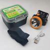Linterna frontal con batería de larga duración, batería de litio para luz fuerte en exteriores, batería de litio recargable, linterna frontal ultra brillante impermeable para pesca nocturna en exteriores