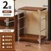 Estante para microondas de cocina, estante de almacenamiento de varias capas de pie estilo japonés, mesa multifuncional para cortar y preparación para el hogar