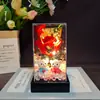 520 Flor Eterna Cobertura de Vidro Buquê de Rosas de Sabão Dia das Mães Dia dos Namorados Presente para Casal Ornamento Decorativo Criativo