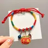 Festival del Bote del Dragón DIY Pulsera de Cuerda Colorida Tejida a Mano Pulsera Pequeña de Tamal de Arroz Accesorios para Niños Bebé Venta al por Mayor