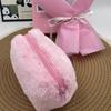 Bolsa de Pelúcia, Bolsa de Maquiagem de Pelúcia Transfronteiriça, Estojo de Lápis de Pelúcia Colorido Macaron, Bolsa de Maquiagem Colorida Doce, Estojo de Lápis