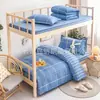 Conjunto de Três Peças para Dormitório Estudantil 100% Algodão Conjunto de Seis Peças para Cama Suspensa Escolar Capa de Edredom 100% Algodão Capa de Edredom Lençóis Edredom