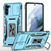 Nuevo Modelo Adecuado para Samsung S24 Plus Funda para Teléfono Móvil con Soporte de Anillo Multifuncional S22 Armor Funda Anticaídas