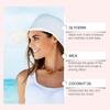 Zephoco Óleo Corporal Protetor com Glitter de Coco Série Óleo Corporal Protetor Hidratante Brilhante Refrescante Confortável