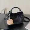 Bolsas de Otoño e Invierno para Mujer, Bolsos Bandolera Cubo Peludos y Lindos 2025 Nuevo Bolso de Hombro Cruzado Plegado Lindo de Felpa