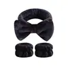 Conjunto Popular Transfronterizo de Muñequeras y Diadema con Lazo para Lavado Facial, Diadema de Peluche, Accesorios para el Cabello para Mujer, Venta Directa del Fabricante
