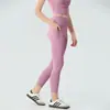 Fábrica de Ropa Dongguan OEM Hechos a Medida Pantalones de Yoga con Sensación de Segunda Piel para Mujer, Pantalones Deportivos para Correr, Pantalones de Fitness de Secado Rápido de Nueve Puntos