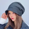 Chapéu Chapéu de Pescador Feminino Outono e Inverno Estilo Coreano Versátil Chapéu Fashion Coreia Dongdaemun Moda Tendência Quente Chapéu Octogonal