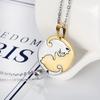 Collar de Diseño Nicho de Empalme de Gato Blanco y Negro para Pareja Transfronteriza Acero de Titanio Set para Hombre y Mujer Joyería de Acero Inoxidable al por Mayor