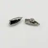 Botões Pequenos de Metal com Formato Irregular e Decoração de Resina para Suéteres, Camisas, Tricô, Cardigãs e Casacos, Botões Costurados à Mão