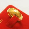 Vietnã areia de ouro anel liso dedo anel torção anel feminino imitação de ouro arco anel stall joias fornecimento