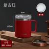 Vaso Creativo de Acero Inoxidable 304 para Oficina de Gran Capacidad con Tapa y Asa para Exterior, Taza de Regalo al por Mayor