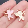 60 Gotas de Aceite Dibujo Animado Rosa Día de San Valentín Oso de Amor Chocolate Aleación de Zinc Colgante Accesorios para Joyería DIY