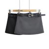XZ234045-23 Otoño Nuevo Americano traje de chica sexy falda con bolsillo cinturón falda anti-exposición