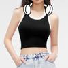 Chaleco de Yoga de Color Contrastante para Mujer para Usar por Fuera Sexo Belleza Espalda Tirantes Deportivos Top Tubo Base Chaleco de Fitness