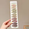 Lindo Pasador de Pelo de Lunares y Estrellas para Mujer, Pasador de Gama Alta y Exquisito, Pinza para Flequillo Estilo Coreano Color Café, Accesorio para el Cabello Versátil de Pinza de Pato