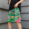 Shorts casuales de verano para hombre con estampado de flores grandes del noreste, pantalones de playa, estilo chino, características étnicas, shorts para hombre de talla grande, moda