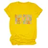 Lee libros sé amable Amazon eBay sitio independiente de moda versátil camiseta de mujer de cuello redondo y manga corta