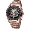 Reloj mecánico automático informal dorado suizo Forsining 340 para hombre.