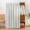 Armário À Prova de Poeira Persianas Verticais Cortina de Gaze Closet Cobertura Feia Cortina de Gaze Trilho Deslizante Sem Furo Fio de Renda Cortina de Sombreamento para Guarda-roupa