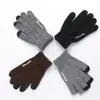 Guantes Cálidos de Otoño e Invierno Transfronterizos, Tejidos de Lana de Talla Grande con Forro Polar para Ciclismo Antideslizantes Táctiles, Venta al por Mayor de Fabricantes
