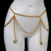 Moda Multicapa Exagerada de Cadena Metálica para Cuerpo Transfronteriza Europea y Americana Accesorios de Cadena para Pecho Sexy de Bikini para Club Nocturno