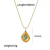 Collar Estilo Ins Celebridad de Internet Piedra Ojo de Tigre Vintage para Mujer Personalizado Piedra Natural Moda Lujo Ligero Acero Inoxidable de Alta Calidad