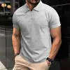 Verão 2024 novo mais vendido Amazon Camisa Polo bolso com zíper camisa polo esportiva masculina fabricantes atacado