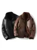 2025 Nova Moda de Inverno Estilo Europeu Casual Boutique Versátil Elegante Gola Alta Lã Dupla Face Quente Jaqueta para Homens