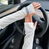 Mangas de Hielo para Protección Solar Hombres Sueltas de Seda de Hielo Mangas para Brazos Guantes Verano Hombres Ciclismo Anti-Ultravioleta Mangas para Brazos de Mujer 2023 Nuevo