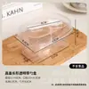 Caixa de Bolo Mousse Tiramisu Embalagem Descartável Caixa de Embalagem Mil Camadas Pequena Quadrada Popular Pote Transparente