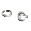 Anillo de Luna 2025 Textura Mate Irregular Simple Versátil Gama Alta Apilable Abierto para Mujer