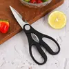 Venta al por mayor de fábrica 9180 tijeras de cocina de acero inoxidable tijeras para el hogar para verduras alimentos barbacoa alimentos mango de plástico tijeras para huesos de pollo