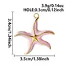 Pingente de Estrela-do-Mar com Gotejamento Cruzado Estilo Oceano Acessórios de Joias DIY Pulseira Colar Brincos Chaveiro Pingente Venda por Atacado