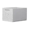 Cesta de Almacenamiento Plegable Gabinete de Cocina Artículos Varios Caja de Almacenamiento para Snacks Caja de Almacenamiento de Escritorio para el Hogar Cesta de Almacenamiento de Plástico Blanca