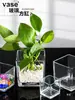 Pote Quadrado de Vidro Transparente, Castiçal de Vidro para Aromaterapia, Decoração Romântica de Mesa, Aquário de Vidro Hidropônico, Pote Quadrado Vazio para Vela